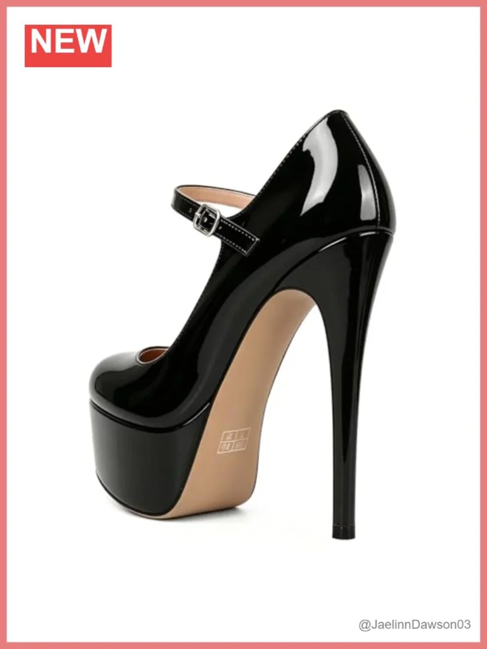 6 Inch Stiletto Heel Platform Mary Jane Pumps Round Toe Ankle Strap Party Dress
